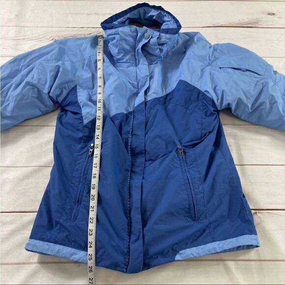 Columbia Womens Blue Omni Tech Interchange Waterproof Windbreaker Jacket Size M - Picture 11 of 13